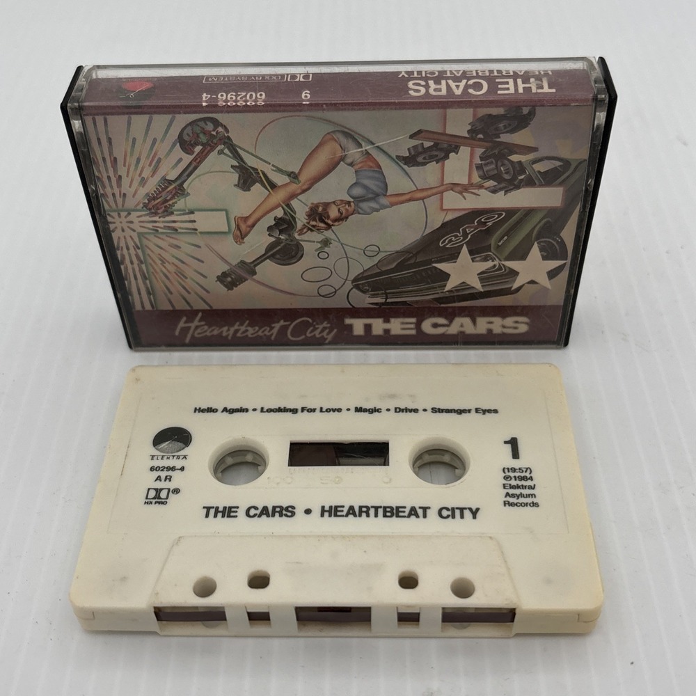 The Cars Heartbeat City Cassette Tape Elektra Records 1984 Vintage Rock Album